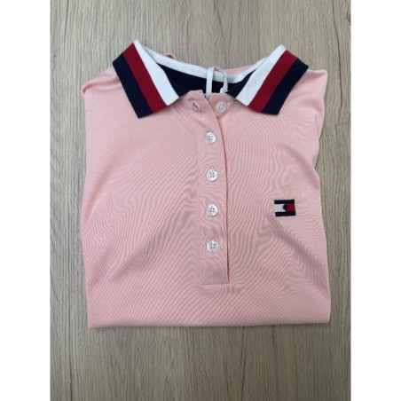 TOMMY polo rose clair - S