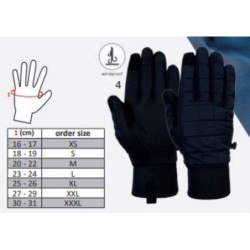 Gants noirs homme HKM